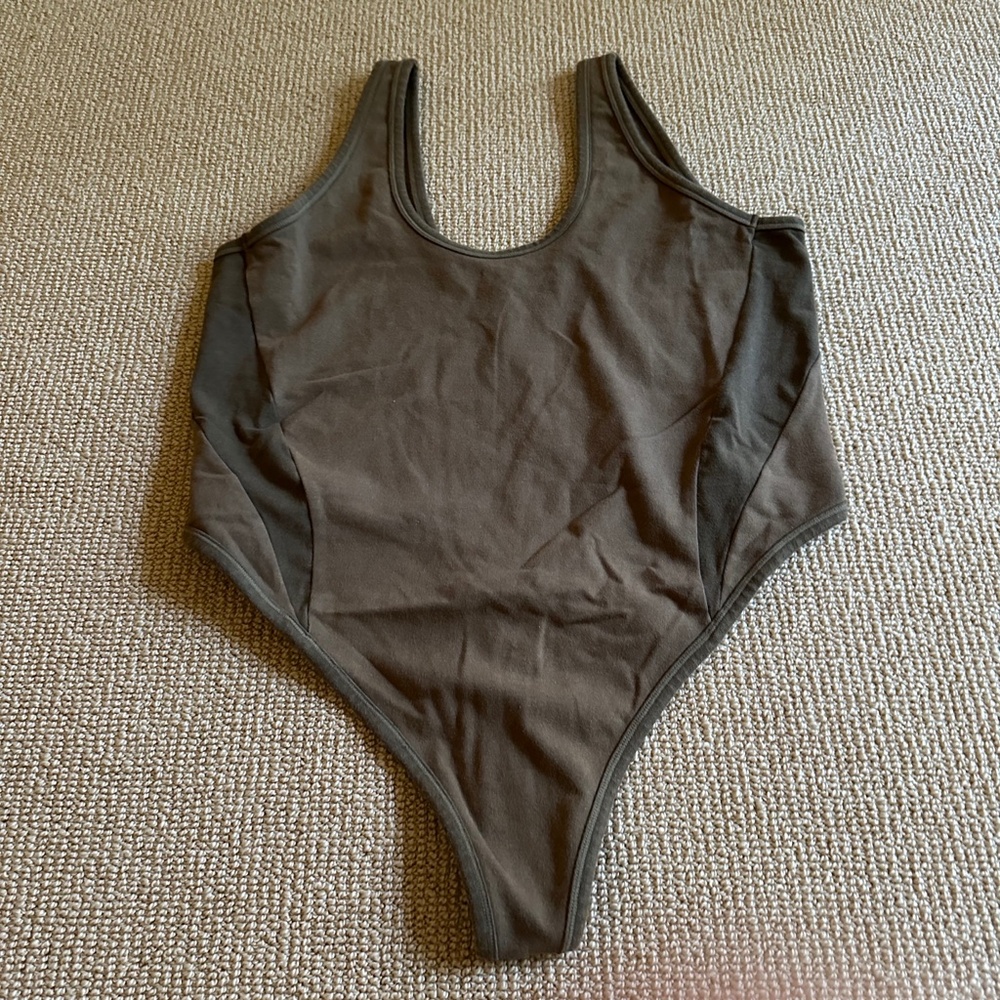 Skims Sepia Outdoor Basics Tank Thong Bodysuit, Size 3X NWT